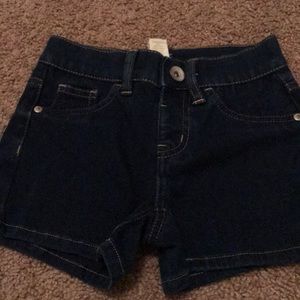Dark wash justice jean shorts
